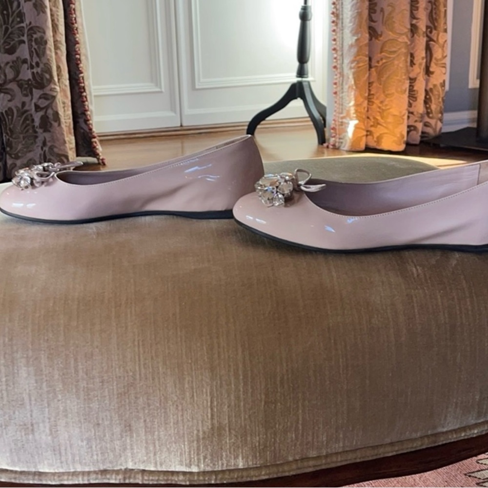 Miu Miu patent leather bow accent flats - Picture 5 of 7